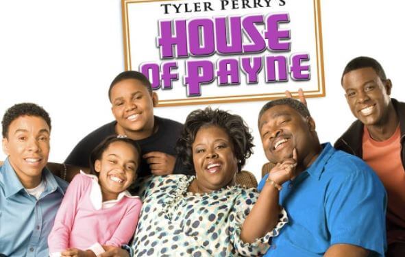 LaVan Davis with House of Payne co-stars.